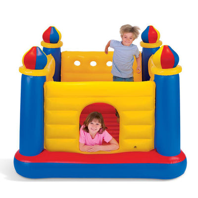 Intex Kids Inflatable Jump-O-Lene Ball Pit Castle Bouncer w/ Air Pump & Balls