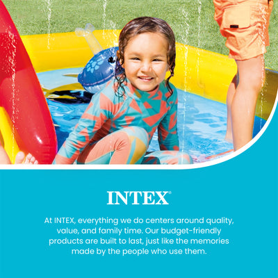 Intex 100"x77" Inflatable Ocean Play Center Backyard Toddler Kiddie Pool & Games