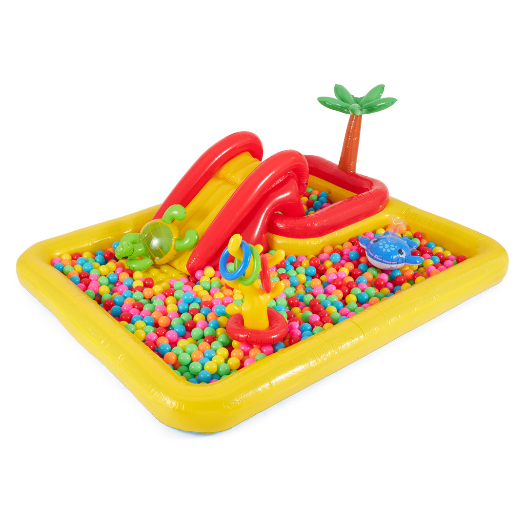Intex Inflatable Ocean Play Center Pool with Multi-Colored Fun Ballz, 100 Pack