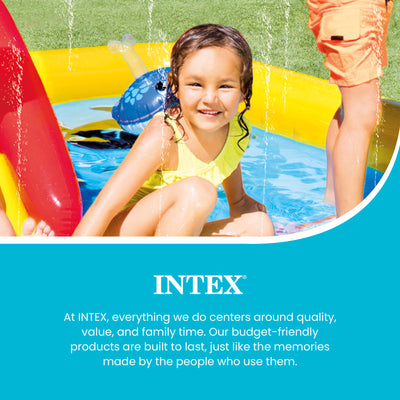 Intex 100"x77" Inflatable Ocean Play Center Backyard Toddler Kiddie Pool & Games