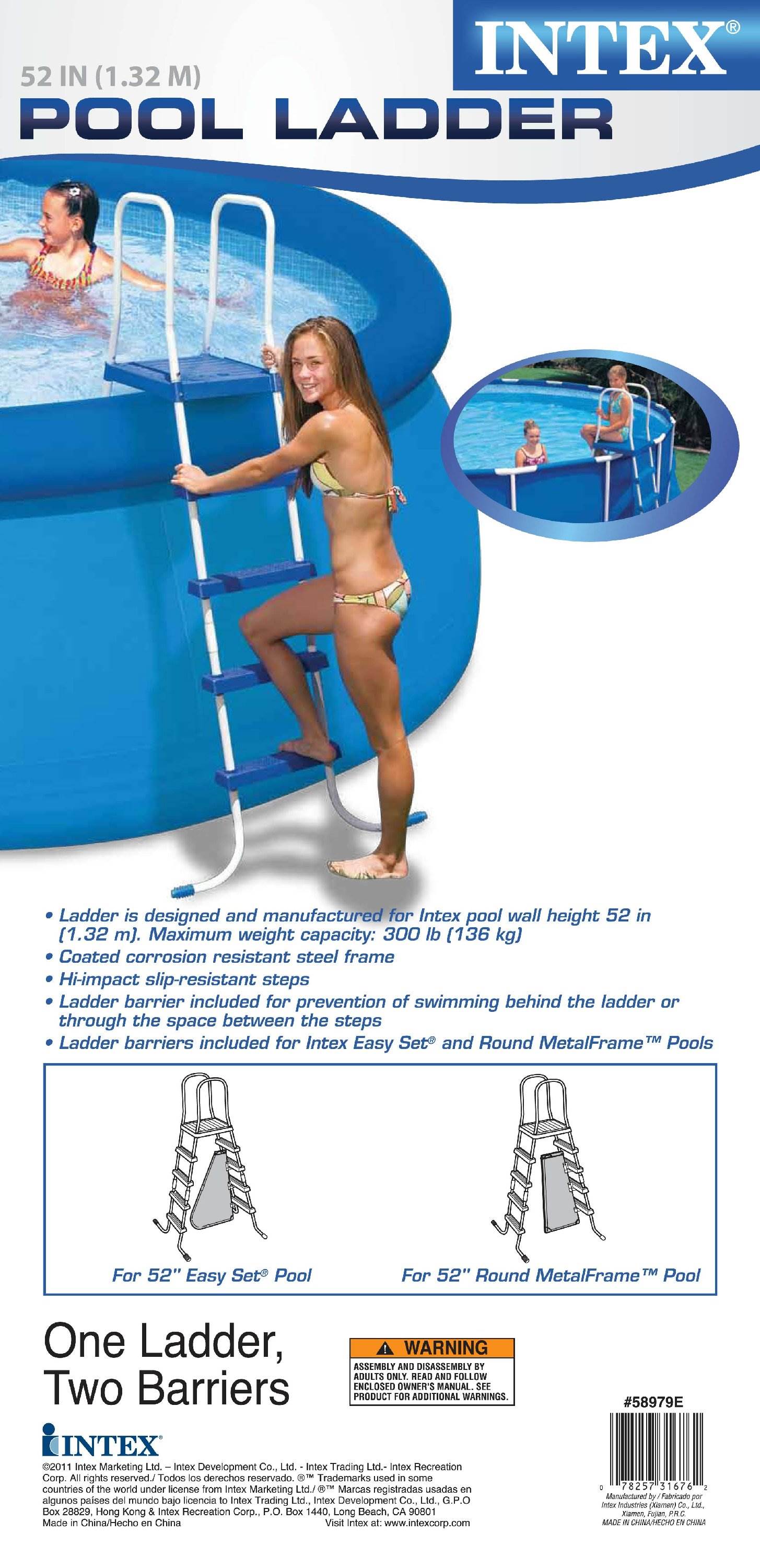 INTEX 52" Above Ground A-Frame Swimming Pool Ladder | 58979E (Open Box)