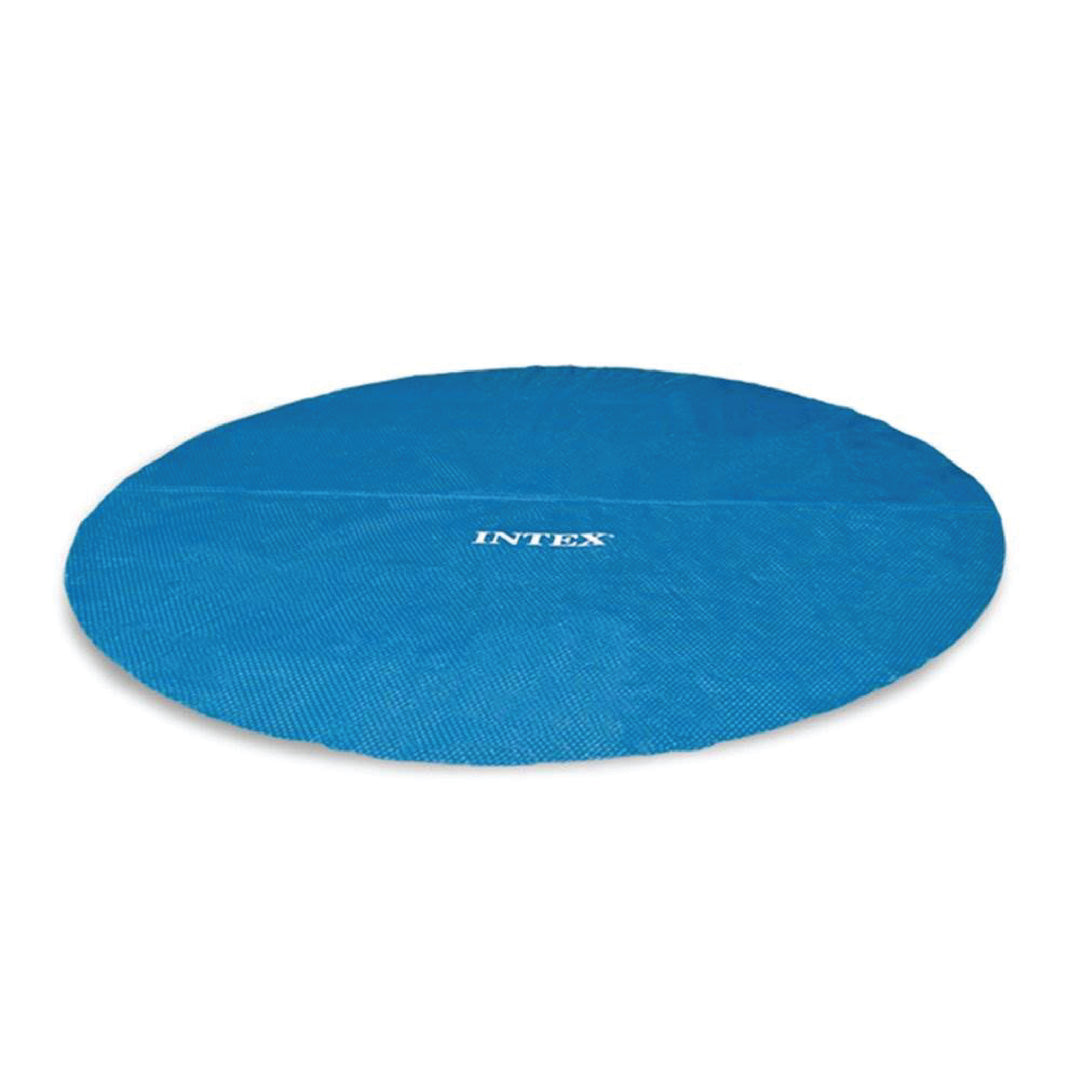 Intex 15 Foot Round Easy Set Vinyl Solar Cover for Swimming Pools Blue(Open Box)