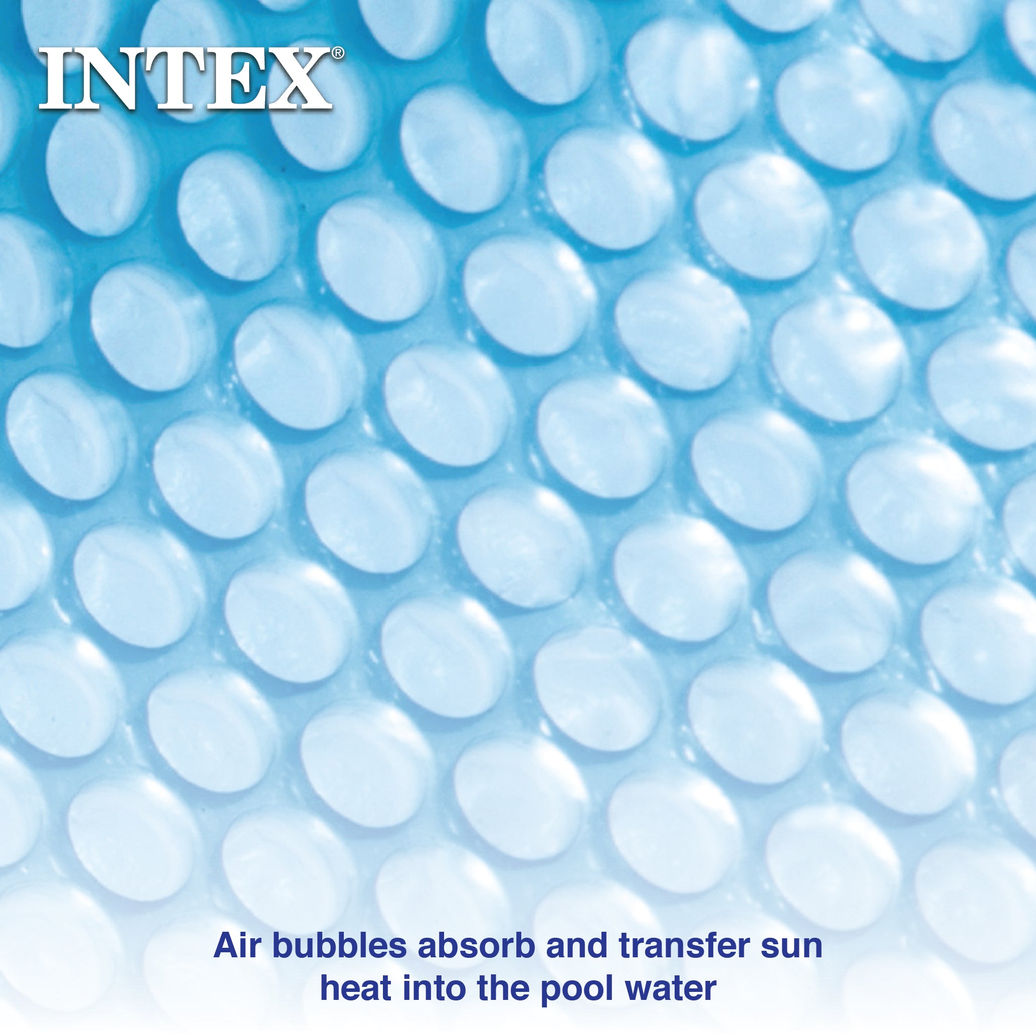 Intex 15 Foot Round Easy Set Vinyl Solar Cover for Swimming Pools Blue(Open Box)