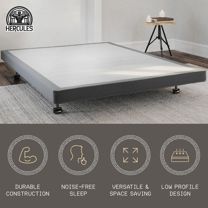 Hercules 4" Low Profile Mattress Box Spring Replacement, Queen (Open Box)