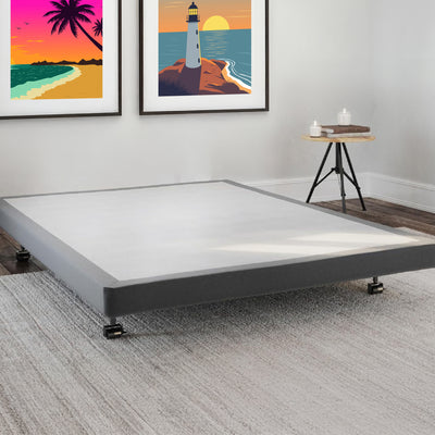 Hercules 4In Low Profile Foundation Mattress Box Spring Replacement, (For Parts)