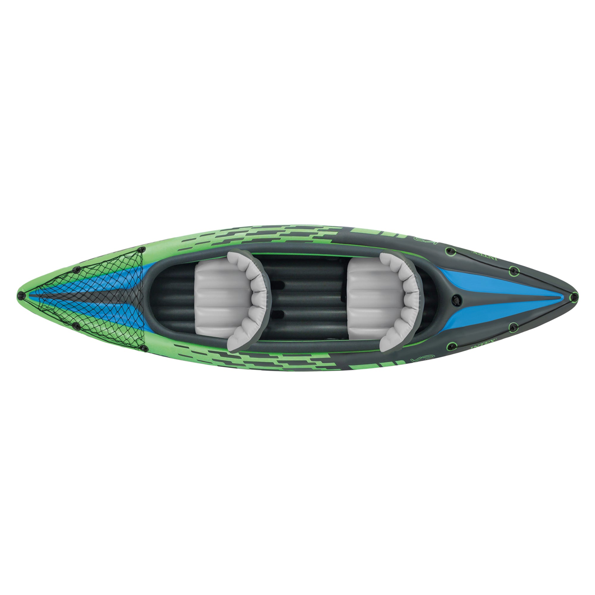 Intex Challenger K2 2-Person Inflatable Sporty Kayak + Oars And Pump (For Parts) - VMInnovations