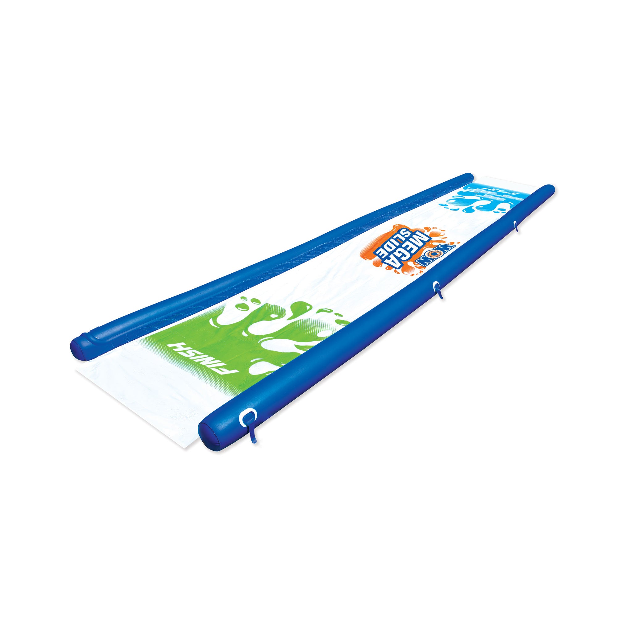 WOW Watersports Freestanding 5 Rail Towel Rack and Backyard Mega Waterslide