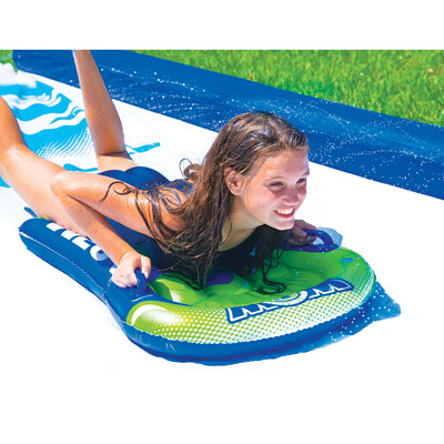 WOW Watersports Freestanding 5 Rail Towel Rack and Backyard Mega Waterslide