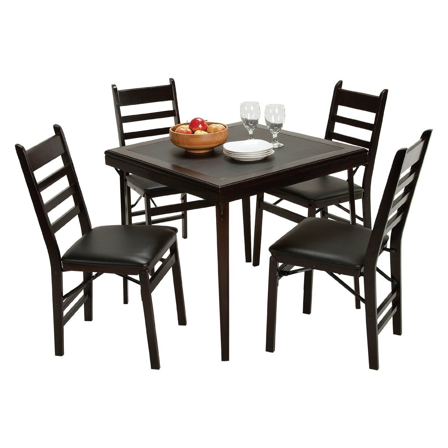 2) COSCO Wood/Vinyl Commercial Folding Chair - Open Box