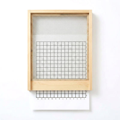 API 10 Frame Compatible Beehive Screened Mite Pest Control Bottom Board, Brown - VMInnovations