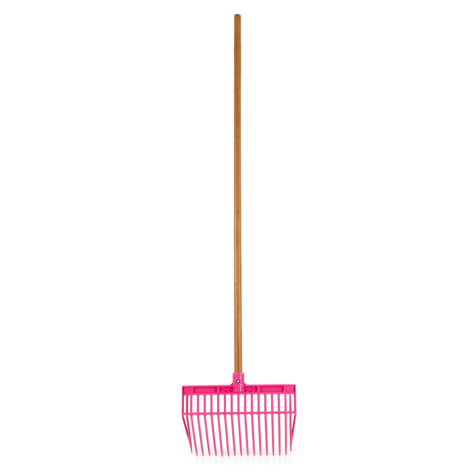 Little Giant DuraFork Plastic Outdoor Lawn and Garden Bedding Fork, Hot Pink - VMInnovations