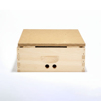 Little Giant Beekeeping Bee Hive Winterizer Hot Box with Moisture Board, Pine - VMInnovations