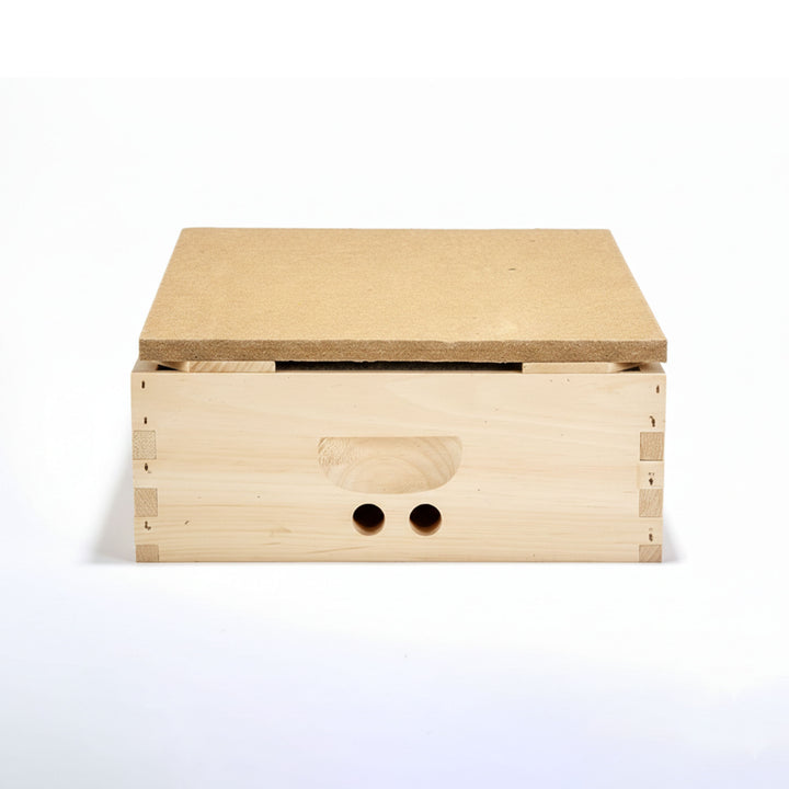 Little Giant Beekeeping Bee Hive Winterizer Hot Box with Moisture Board, Pine - VMInnovations