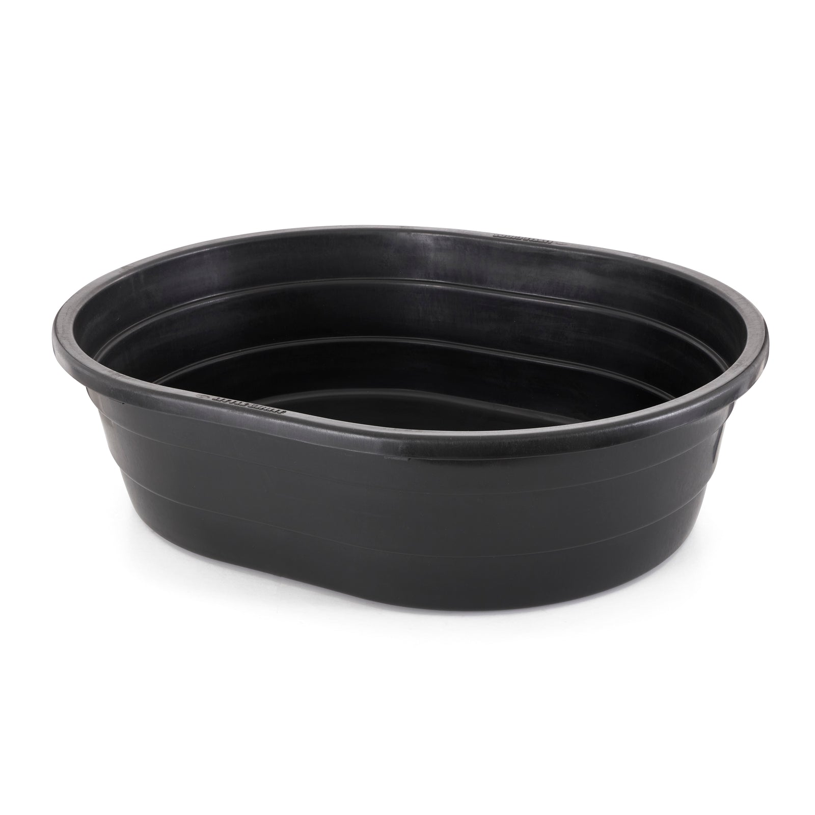 Little Giant 15 Gal Poly Plastic Oval Stock Water Tank Trough, Black (2 Pack) - VMInnovations