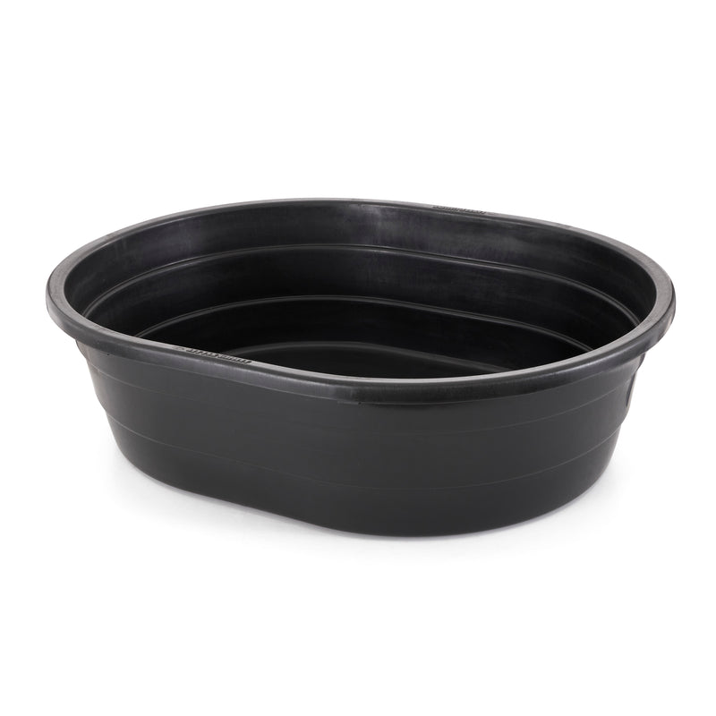 Little Giant 15 Gal Molded Poly Plastic Stock Water Tank Trough, Black(Open Box)