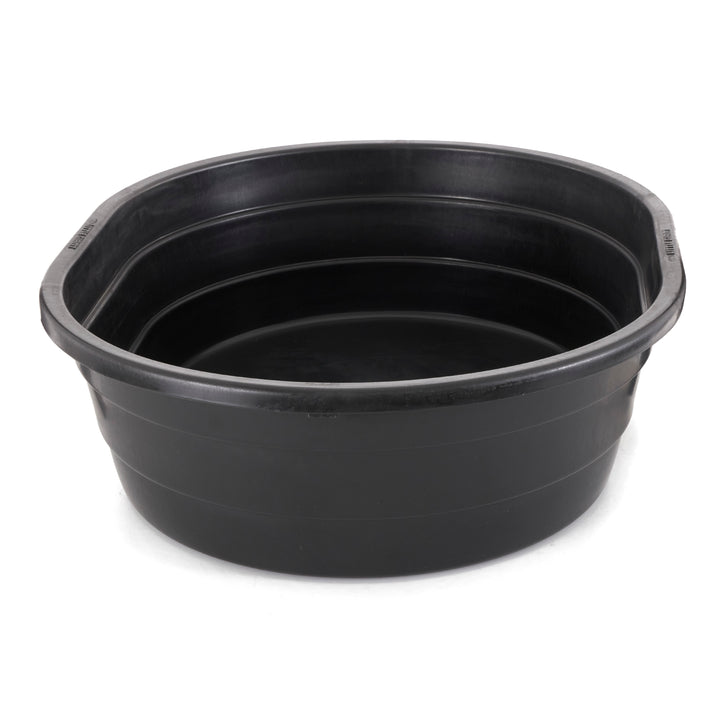 Little Giant 15 Gal Poly Plastic Oval Stock Water Tank Trough, Black (2 Pack)