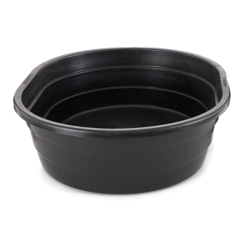 Little Giant 15 Gallon Molded Poly Plastic Oval Stock Water Tank Trough, Black