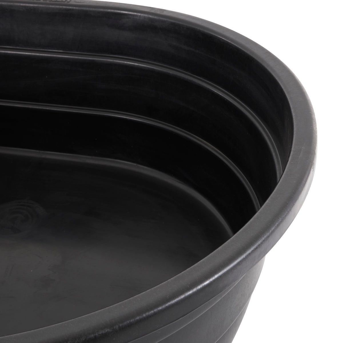 Little Giant 15 Gal Poly Plastic Oval Stock Water Tank Trough, Black (Open Box)