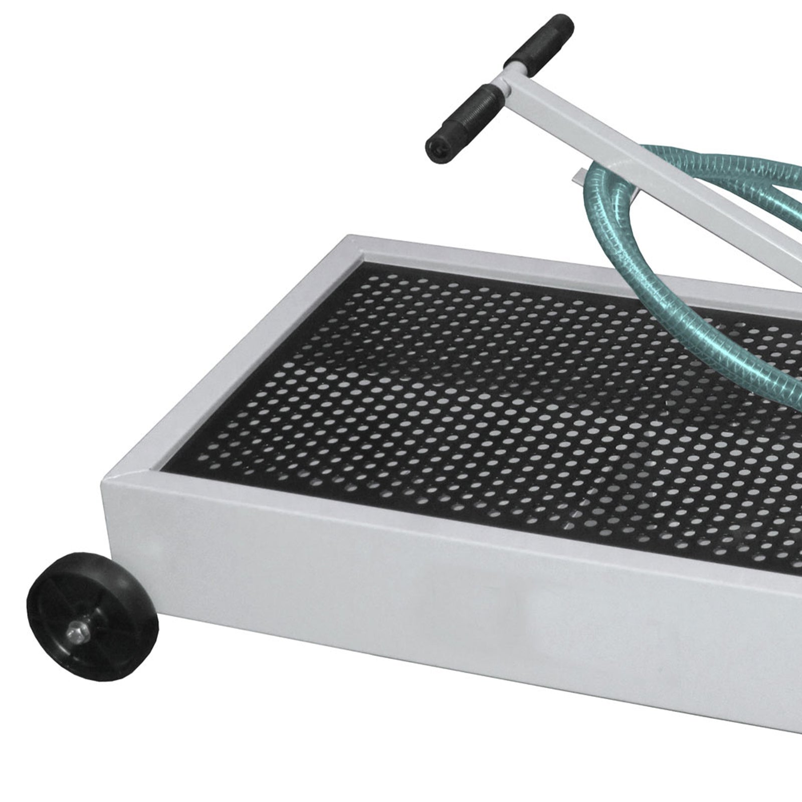 Shop Tuff STF-15GS 15 Gallon Capacity Low Profile Oil Steel Drain with Hand Pump - VMInnovations