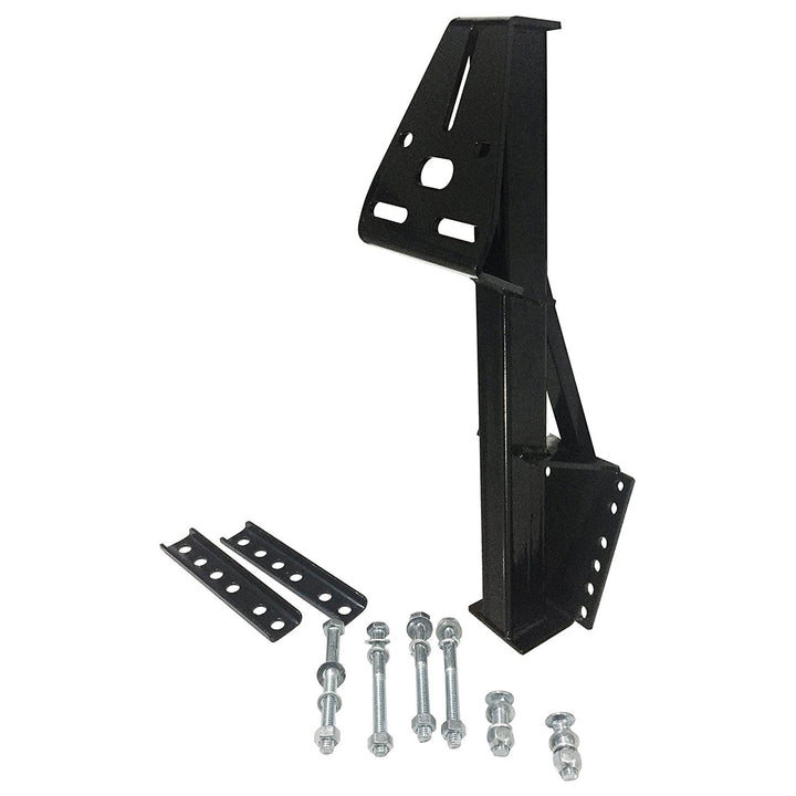 Tow Tuff TTF-08HD Heavy Duty Steel Universal Spare Trailer Tire Carrier, Black