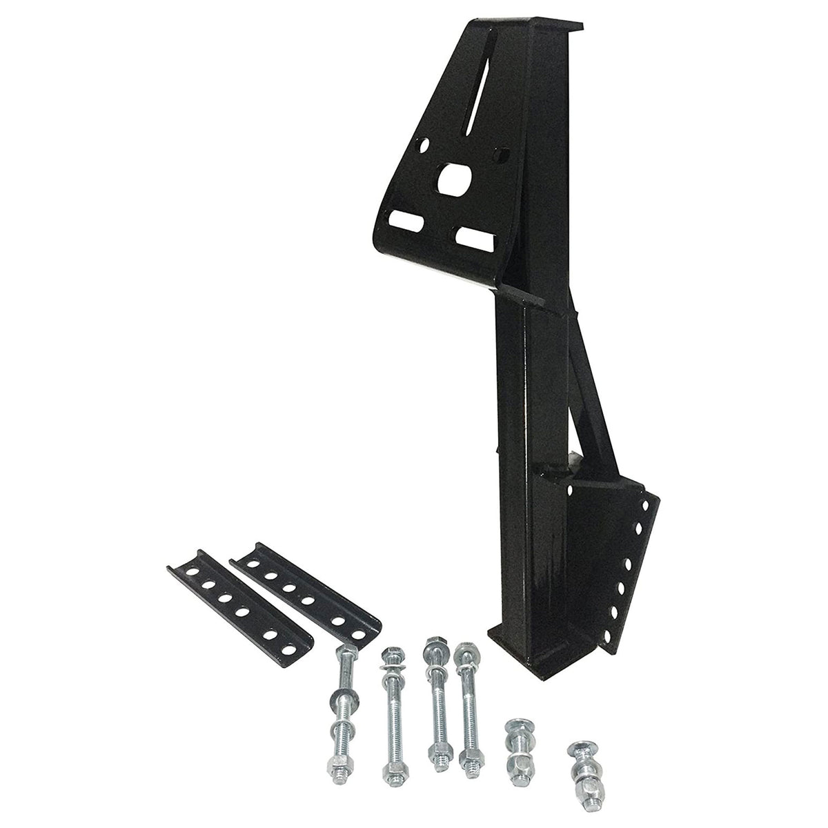 Tow Tuff TTF-08HD Heavy Duty Steel Universal Spare Trailer Tire Carrier, Black - VMInnovations