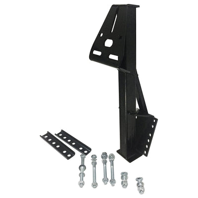 Tow Tuff TTF-08HD Heavy Duty Steel Universal Spare Trailer Tire Carrier, Black - VMInnovations