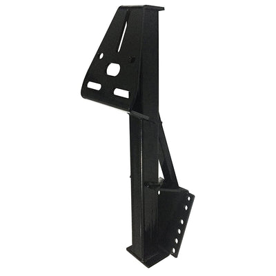 Tow Tuff TTF-08HD Heavy Duty Steel Universal Spare Trailer Tire Carrier, Black - VMInnovations