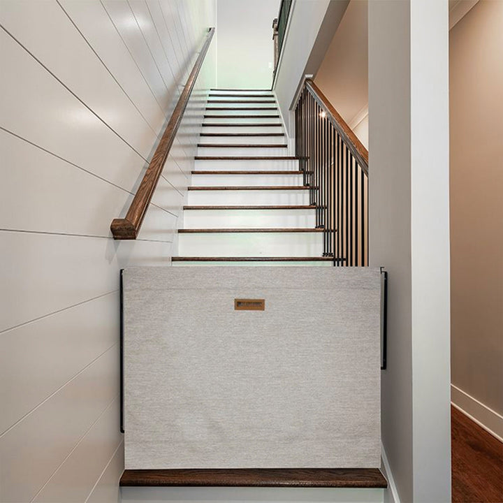 The Stair Barrier 27 to 42.5 Inch Single Panel Swing Gate, Khaki (Open Box)
