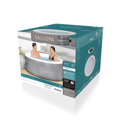 Bestway St. Lucia SaluSpa 2-3 Person Round Hot Tub w/110 AirJets(Open Box)