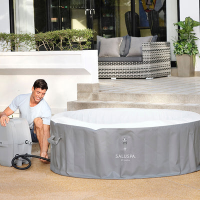 Bestway St. Lucia SaluSpa 2-3 Person Round Hot Tub w/110 AirJets(Open Box)