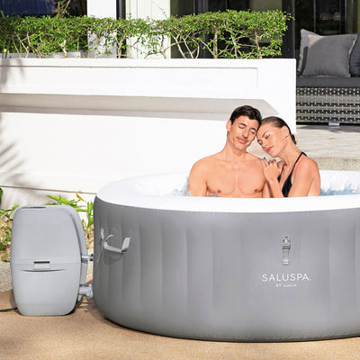 Bestway St. Lucia SaluSpa 2-3 Person Round Hot Tub w/110 AirJets(Open Box)
