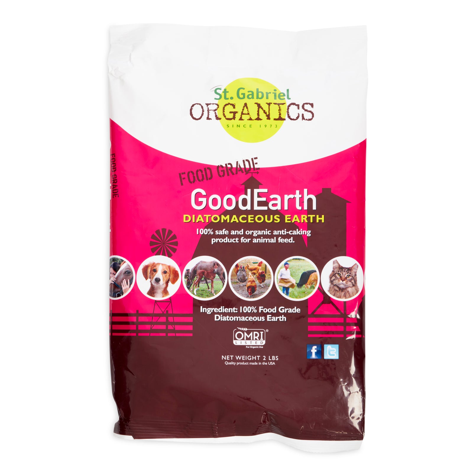 St. Gabriel Organics 50102-0 GoodEarth Diatomaceous Earth Garden Soil, 2 Pounds - VMInnovations