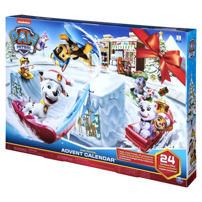 Paw Patrol Holiday Advent Calendar with 24 Collectible Toys for Kids Ages 3 & Up