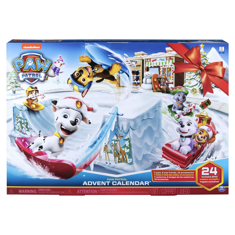 Paw Patrol Holiday Advent Calendar with 24 Collectible Toys for Kids Ages 3 & Up