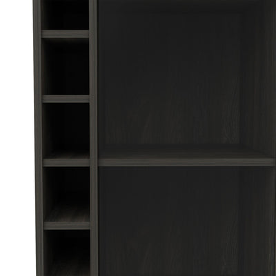 TUHOME Dukat Wine and Liquor Bar Storage Cabinet Cart with Glass Door(For Parts) - VMInnovations