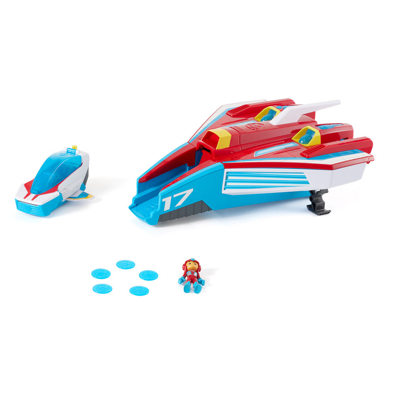 Paw Patrol Super Paws 2 in 1 Deluxe Transforming Mighty Pups Jet Command Center
