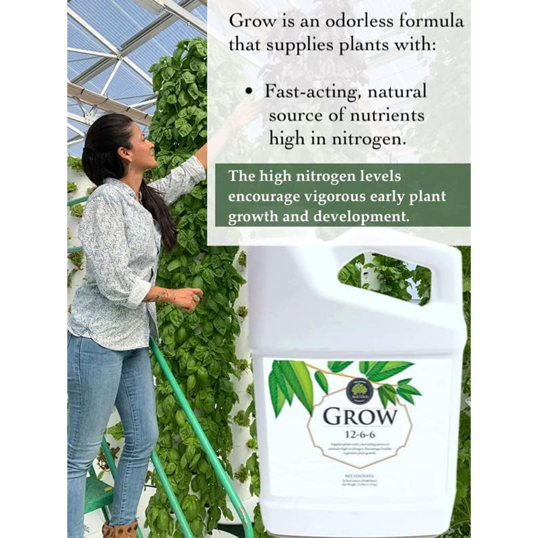 Age Old Nutrients AO10100 Grow 12-6-6 NPK Liquid Plant Fertilizer, 1 Gallon - VMInnovations