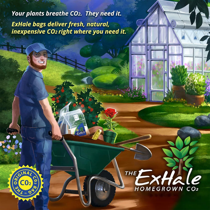 ExHale XL EX50002 Self Activated 6 Month 288 Cubic Foot Gardening CO2 Grow Bag - VMInnovations