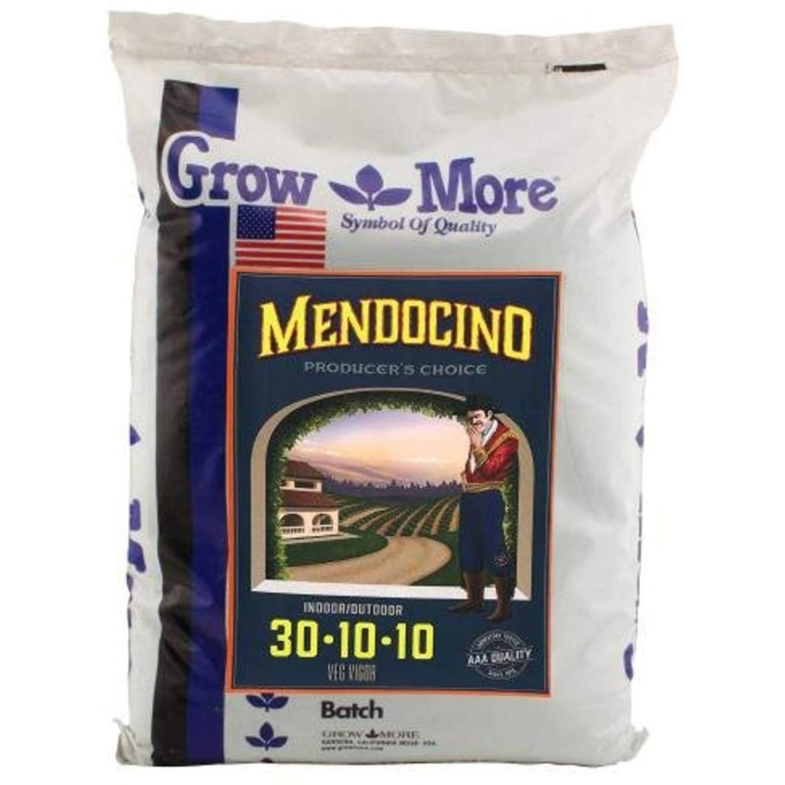 Grow More Mendo Water Soluble Garden and Greenhouse Plant Fertilizer, 25 Pounds - VMInnovations
