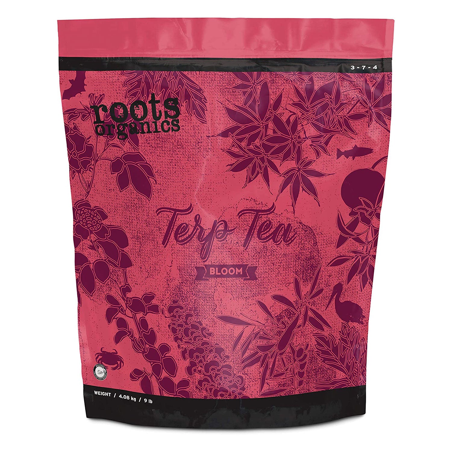 Roots Organics Terp Tea Bloom Natural Dry Gardening Fertilizer, 9 Pound Bag - VMInnovations