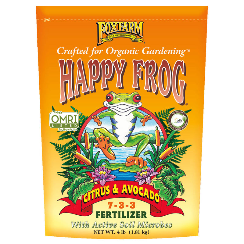 FoxFarm FX14640 Happy Frog Organic Citrus and Avocado Plant Fertilizer, 4 Pounds