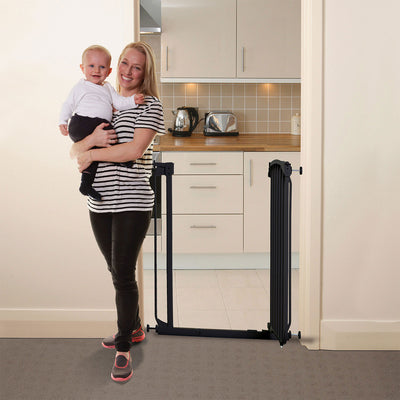 Dreambaby L782B Chelsea 28 to 42.5 Inch Auto-Close Baby Pet Safety Gate, Black - VMInnovations