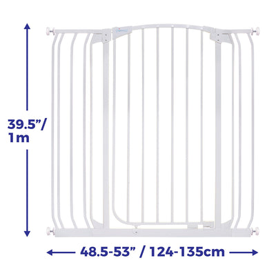 Dreambaby L782W Chelsea 28 to 42.5 Inch Auto-Close Baby Pet Safety Gate, White