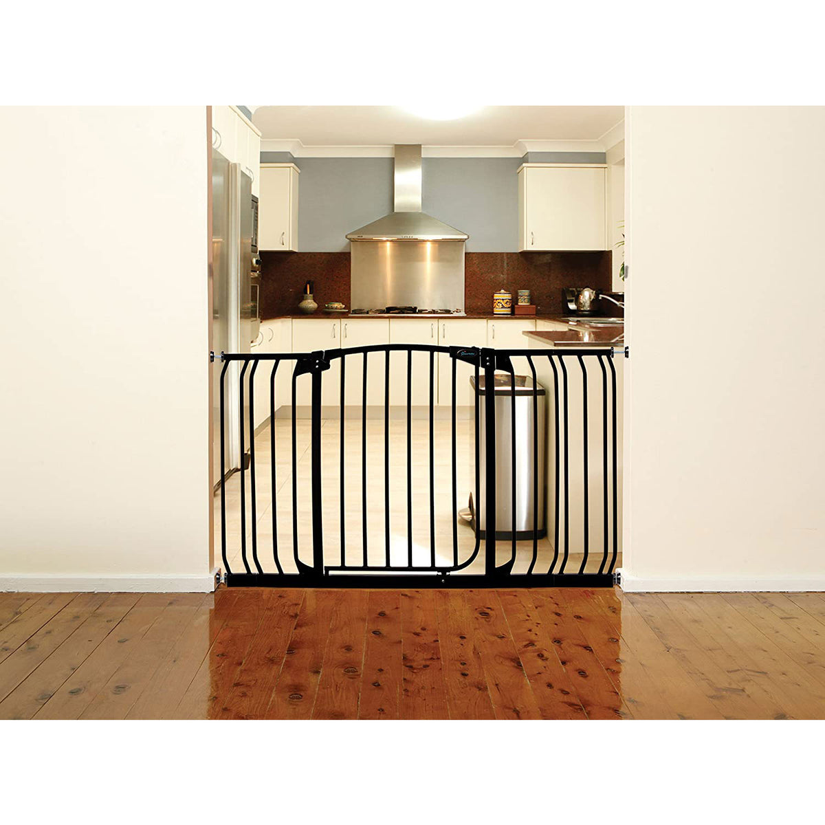 Dreambaby L790B Chelsea 38 to 53 Inch Auto-Close Baby Pet Safety Gate, Black - VMInnovations