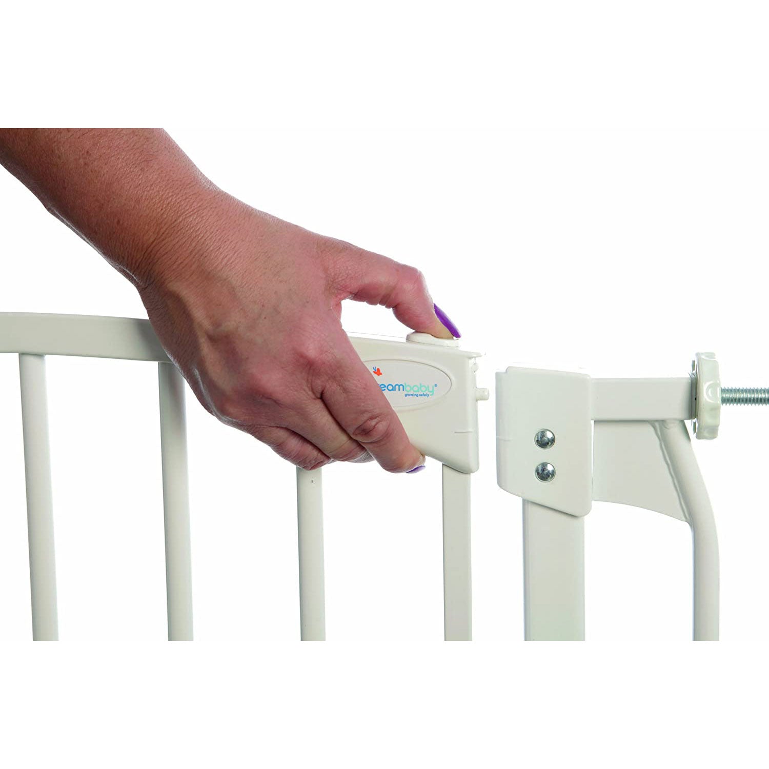 Dreambaby L790W Chelsea 38 to 53 Inch Auto-Close Baby Pet Safety Gate, White
