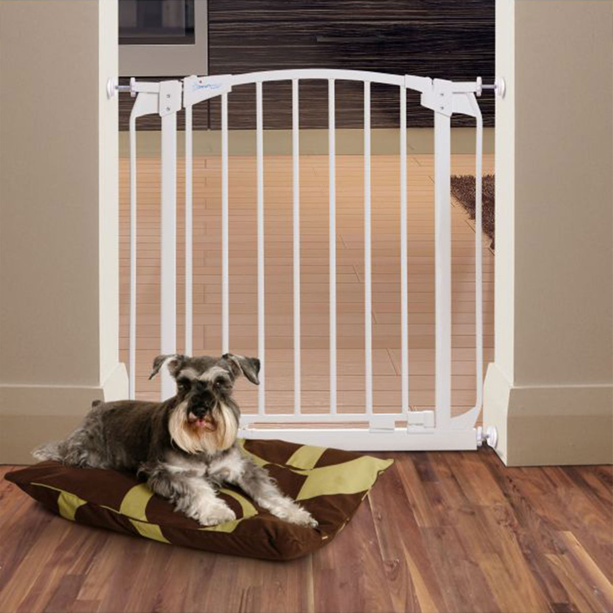 Dreambaby L796W Chelsea 28 to 35.5 Inch Auto-Close Baby Pet Safety Gate, White - VMInnovations