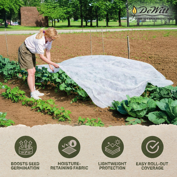 DeWitt Company 12 by 500 Feet of 5 Ounce Plant & Seed Winter Garden Guard Fabric - VMInnovations