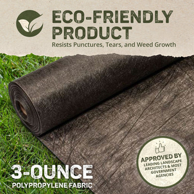 DeWitt TYPAR 3-Ounce Premium Weed Control Barrier Landscape Fabric, 4 x 300 Feet - VMInnovations