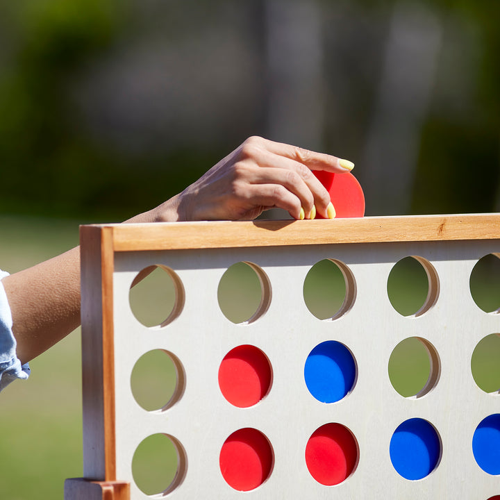 YardGames 1.8x2 Ft 4 Connect In a Row Backyard Lawn Multi Player Game (Open Box) - VMInnovations