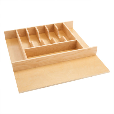 Rev-A-Shelf 9 Cutlery Compartment Tray Cabinet Insert Tall, Maple, 4WCT-3 - VMInnovations